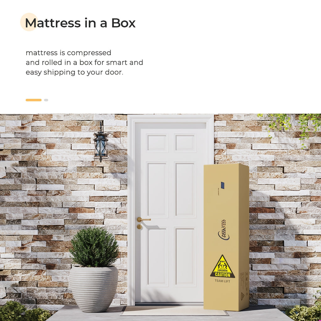 Memory Foam Hybrid Mattress, Queen/King/Twin/Full Size, 10in/12in Thick, Deep Sleep Euro Top, 7-Zone Cooling with Optimal Lumbar Support, -Allergenic Cover & Pocket Springs, Heavy-Duty Non-Wood