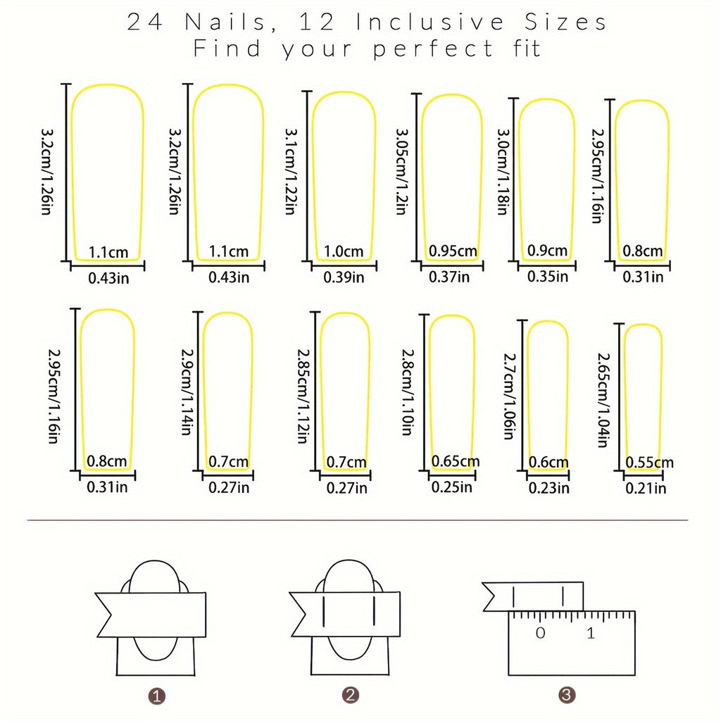 24pcs Set of Adult Wearable Nails, 2024 New High-End Sweet Cool Style with Playful Floral Graffiti Design, Detachable Nail Art for Women and s