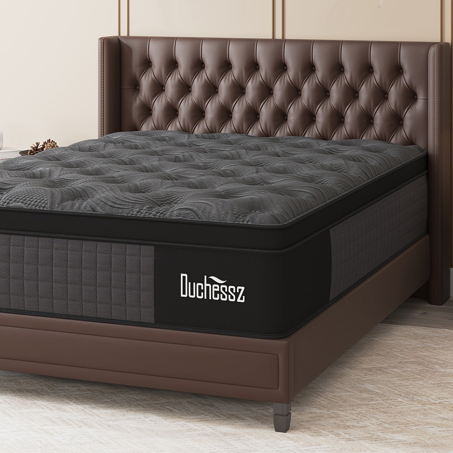 Luxury Mattress 12"14" Twin Full Queen King Size Gel Memory Foam Pocket Spring Hydird Mattress In A Box Medium Firm