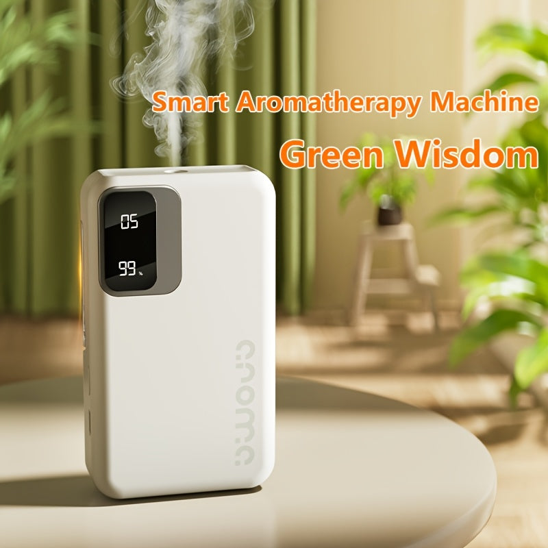Deodorizing & 2-in-1 | Smart Aroma Diffuser with 7-Level Timer Spray + USB Fast Charging, 1800mAh Long-Lasting Battery, Ideal for Bedroom Moisture, Bathroom Odors, and Office Stale Air. No Essential Oils Needed, Freely Mix Fr