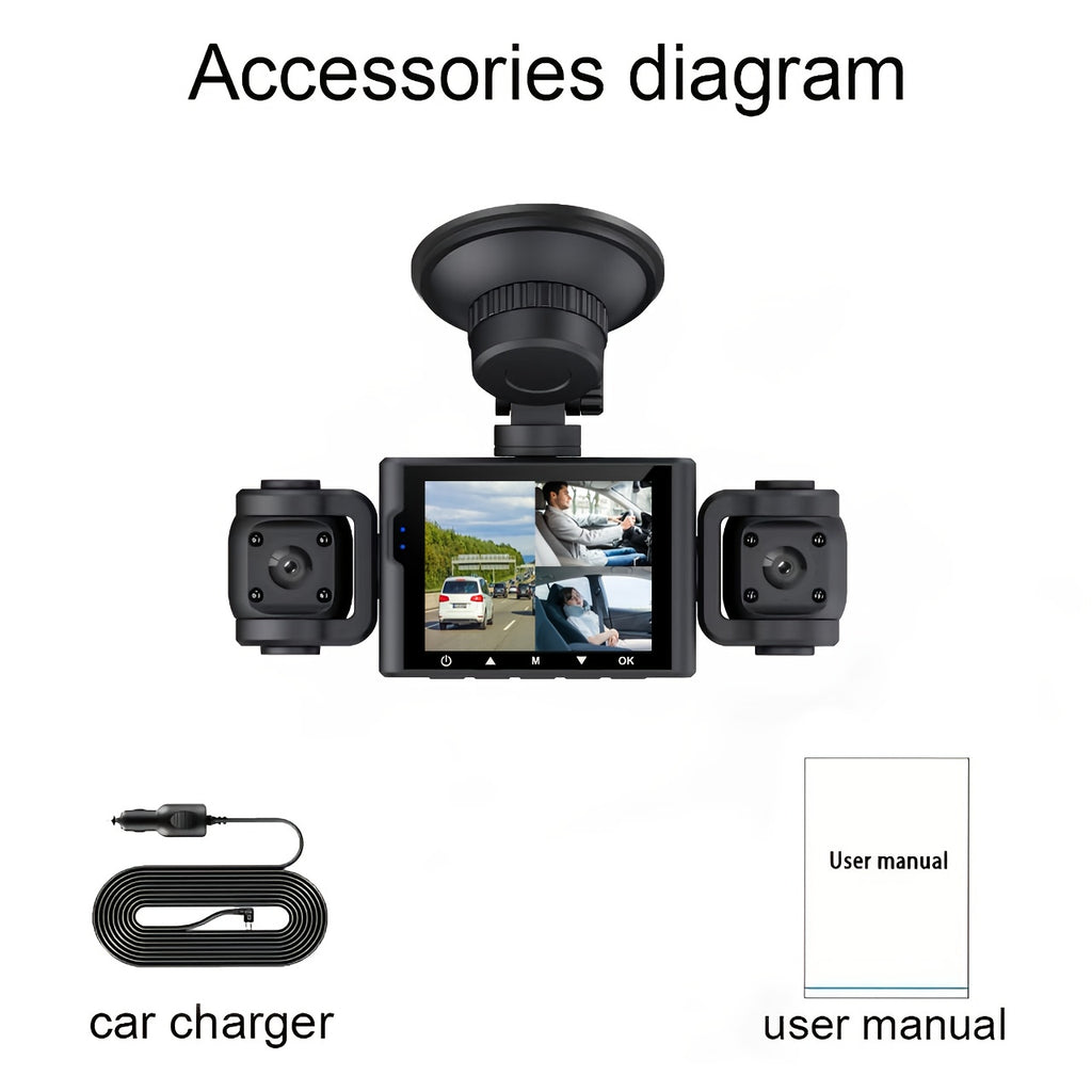 360° 4 Channel Dash Camera