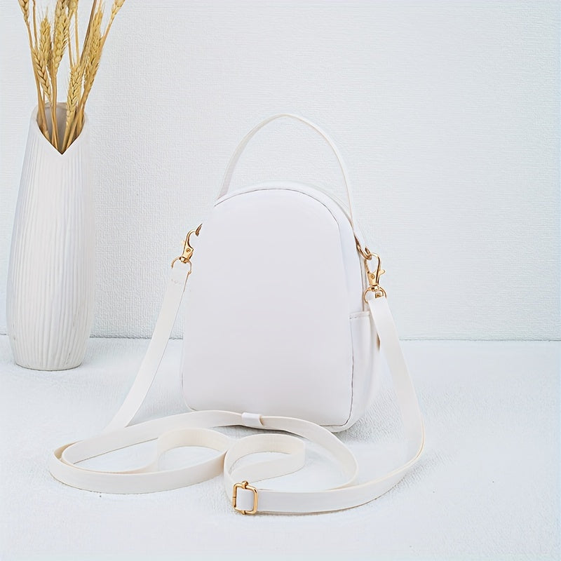 s Rhombus Backpack, Golden-Tone Hardware - Black/Pink/White, Mouse Pad Keychain Lock Compatible, Durable Adjustable Strap & Zipper Closure, Golden-Tone Plaque for Keys, Casual Handbag for Travel, Everyday Use (Poly, for Teena