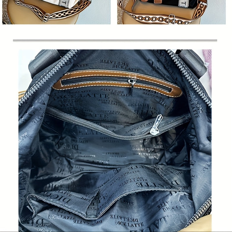 [Tote Bag] Trendy Tote Bag for Women, Large Capacity Bag, Shiny Rhinestone Decor