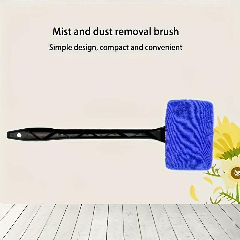 1-Pack, Easy To Hold Long Handle Car Windshield Cleaner - Easily Protects And Illuminates Your Windows As Well As Bathroom And Kitchen Glass Surfaces