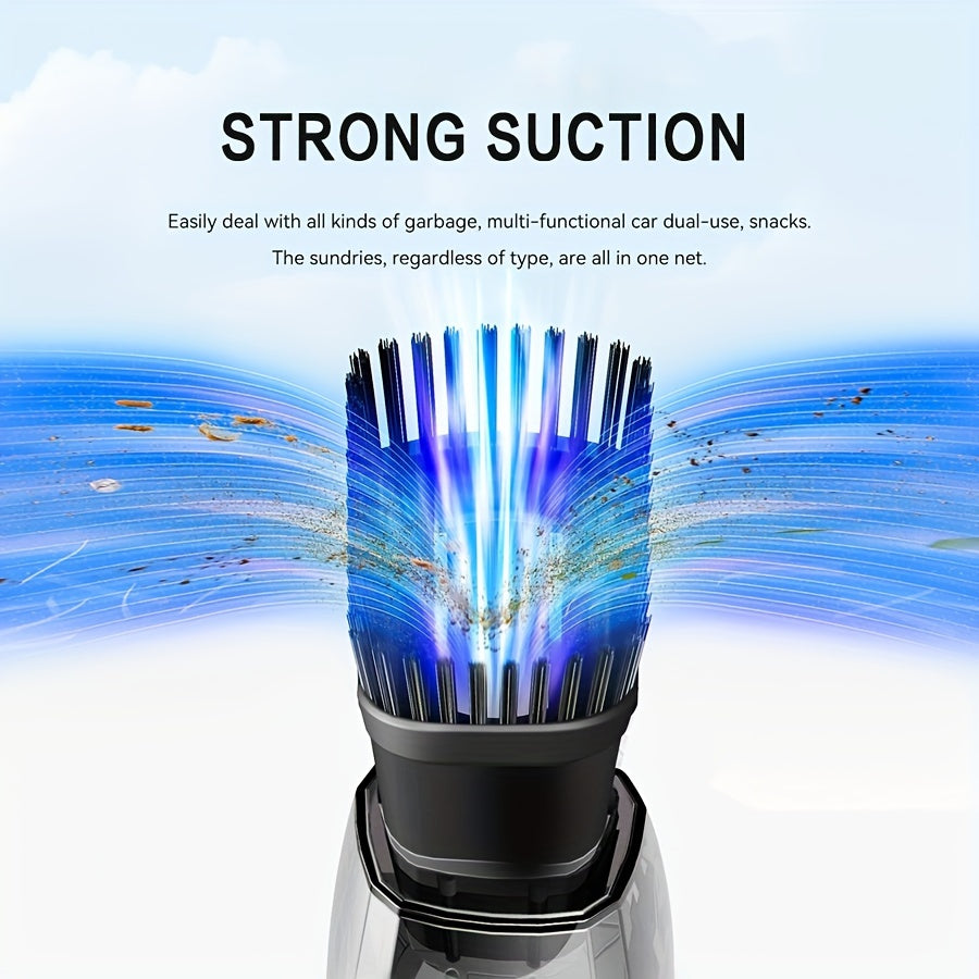 [Powerful Car Vacuum Cleaner] Powerful 5000pa Strong Suction Handheld Wireless Car Vacuum Cleaner | USB Charging, Long Working, For Cars, Homes, Offices, Pet Hair Cleaning - Car Accessories For Men Women