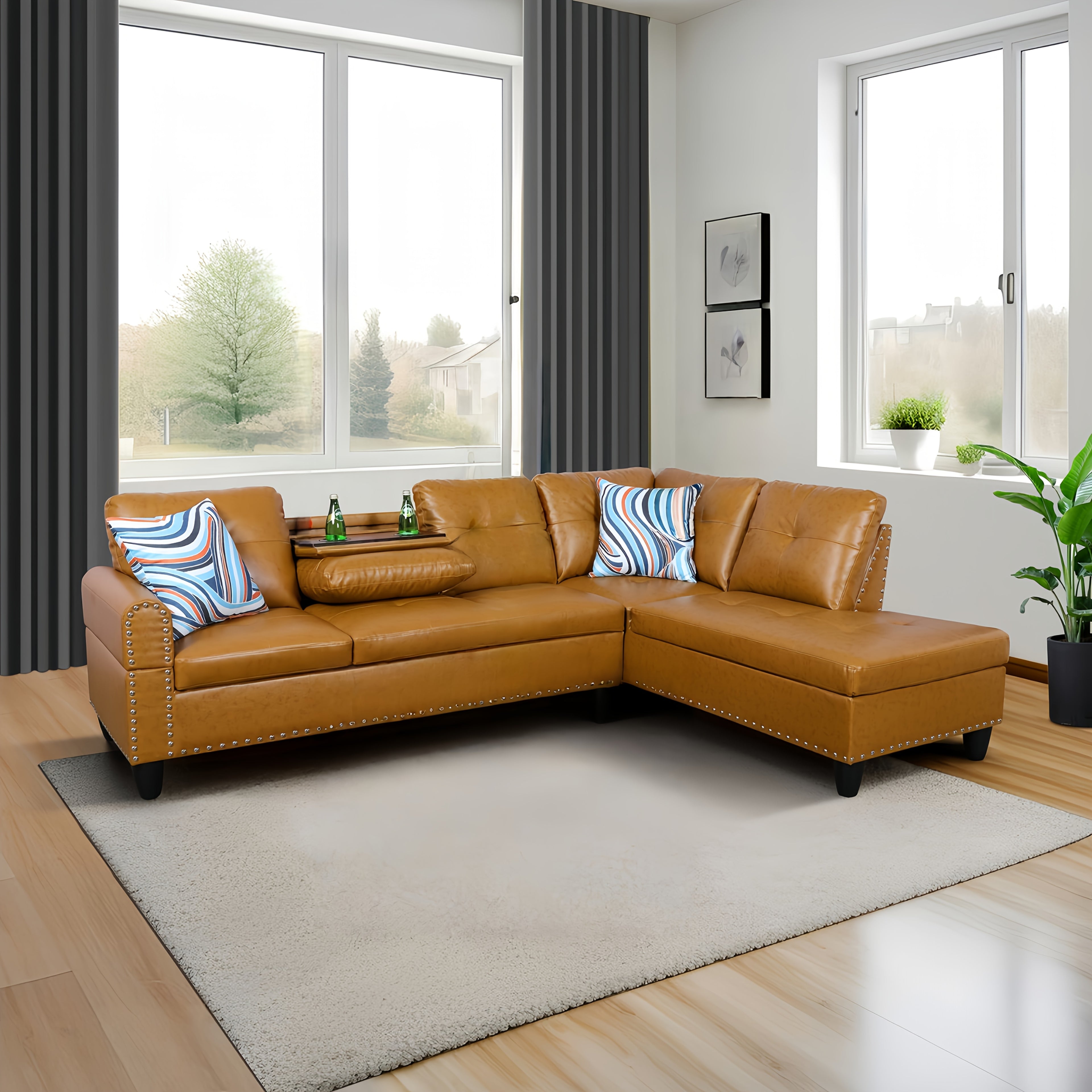 Leonard Luxury L-Shaped Sectional Set