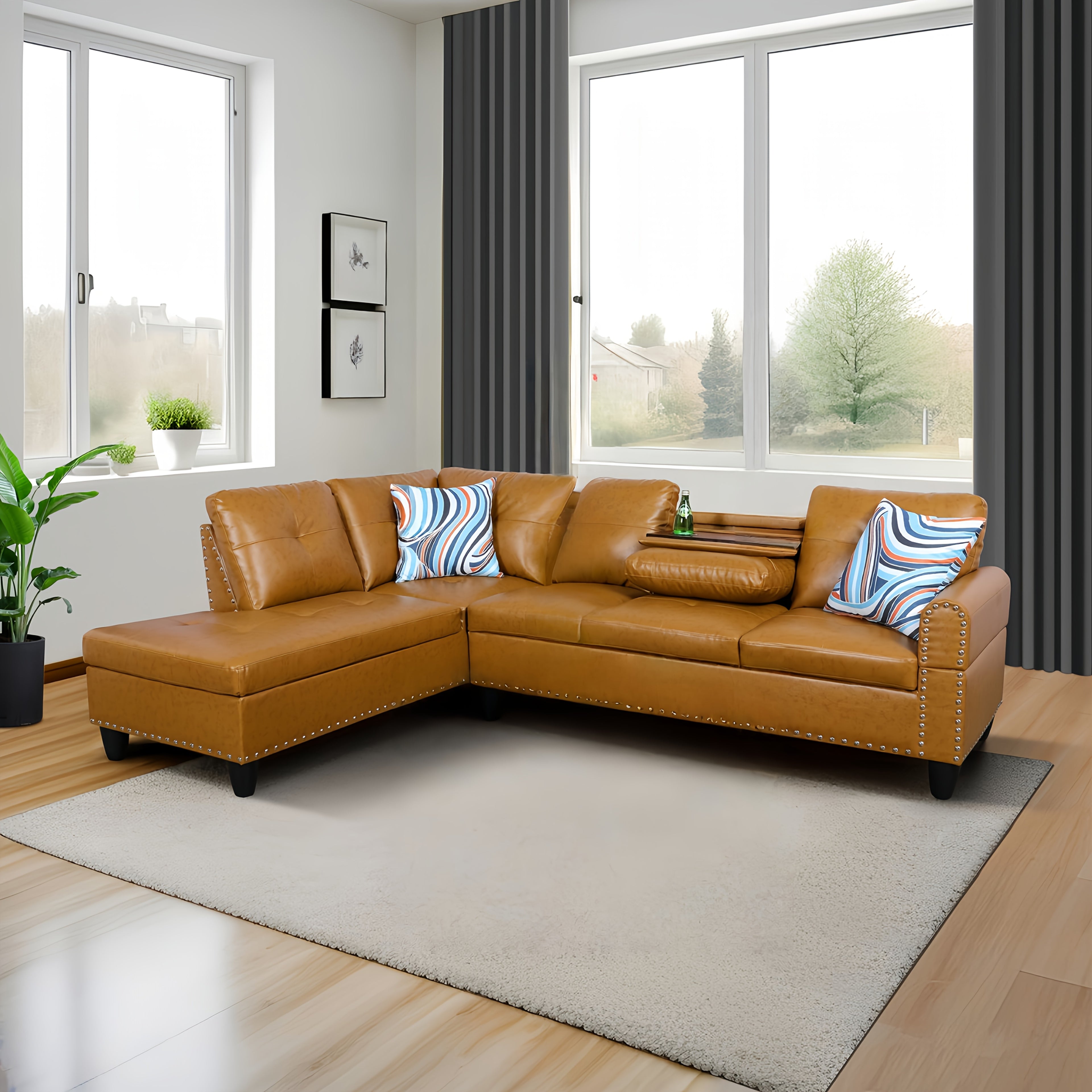 Leonard Luxury L-Shaped Sectional Set