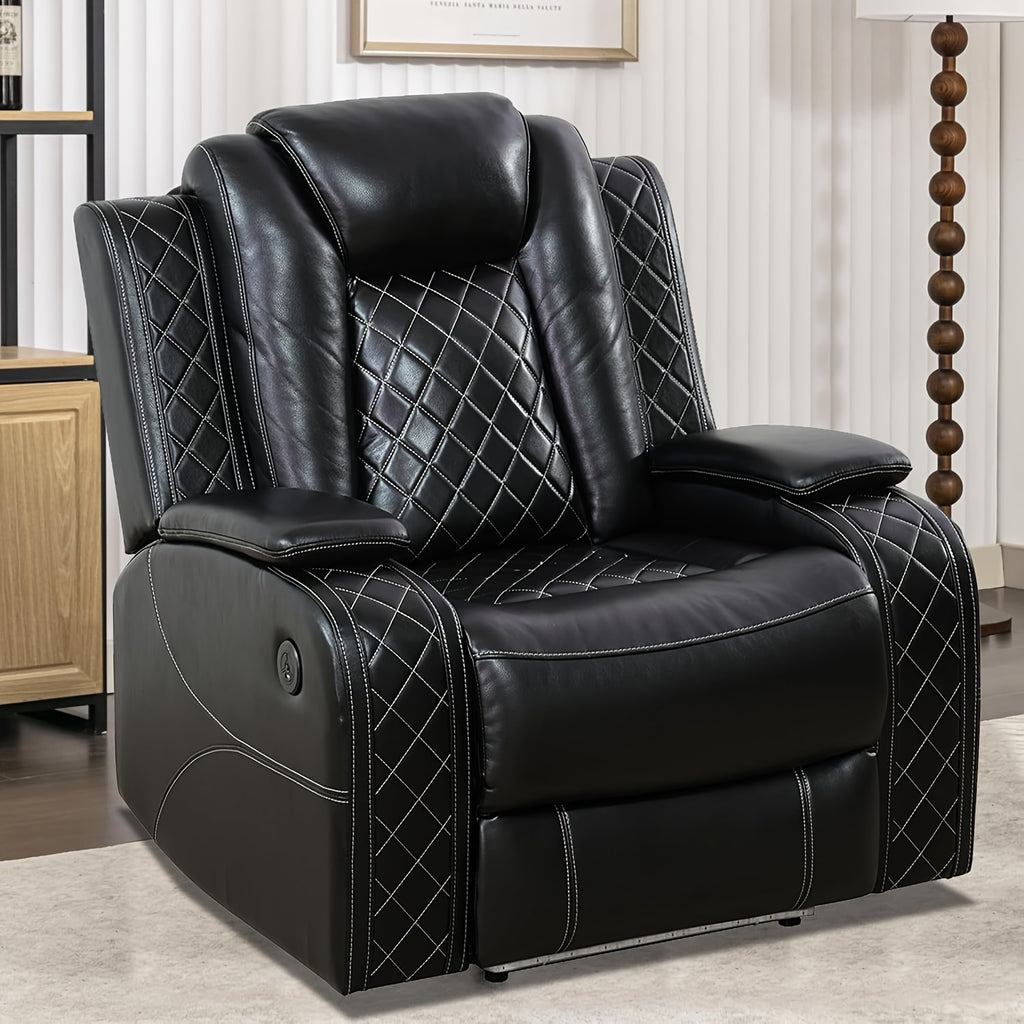 Intelligent Faux Leather Recliner
