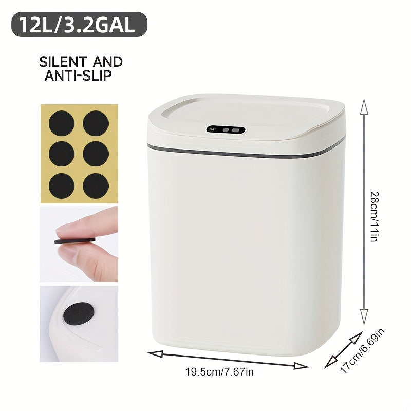 Smart Trash Can, Easily Opened with A Wave Of Your Hand, Tightly Sealed, Effectively Blocking Odors, Keeping The Air Fresh, Stylish In Appearance, Sturdy And Durable, Easy to Clean.