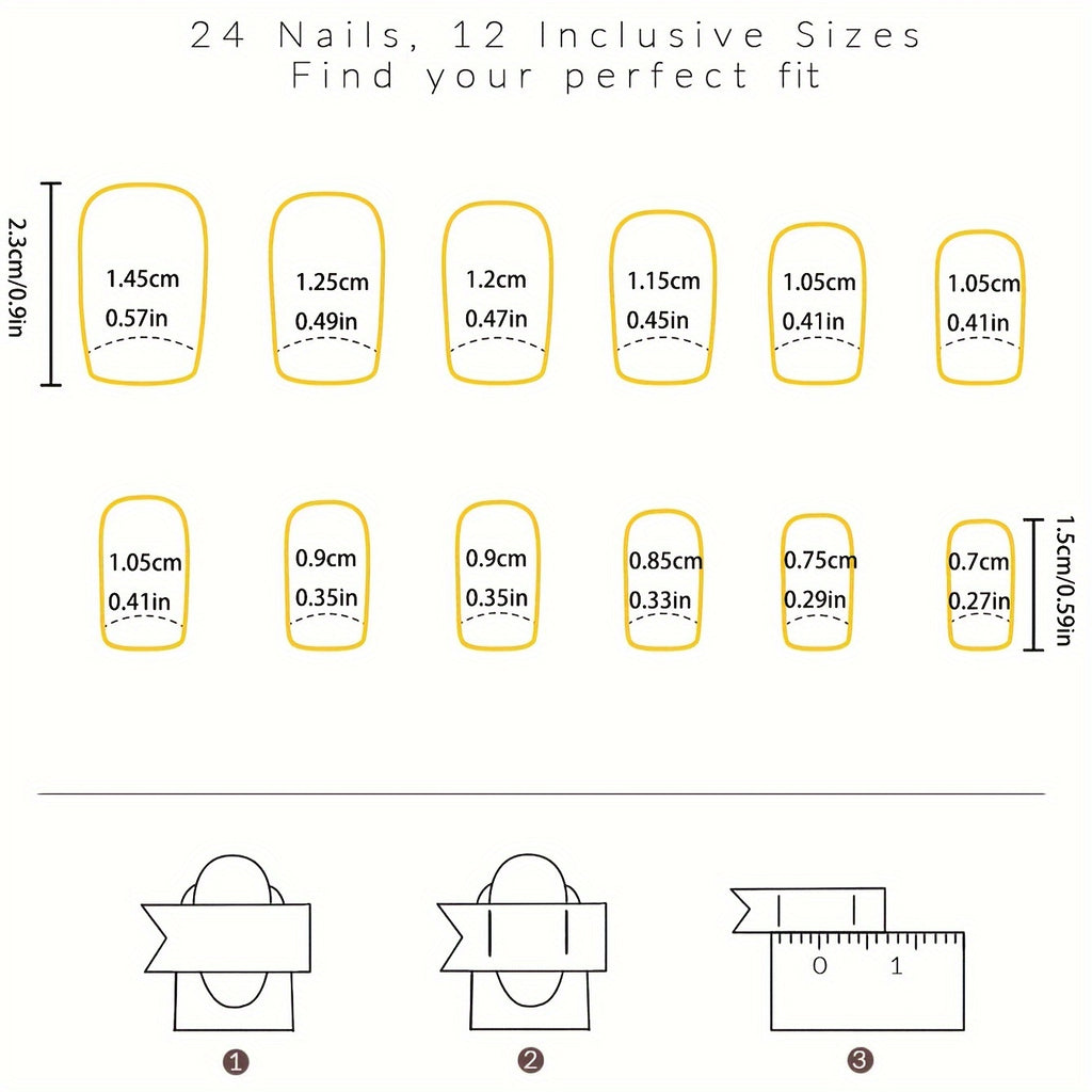 24pcs Square Press-On Nails - Purple Floral Design with Lavender to Pink Gradient, Medium Length Glossy Fake Nails for Women & s, Elegant Spring-Inspired Nail Art for Casual Attire or Special Occasions, Nails Accessories, Dec