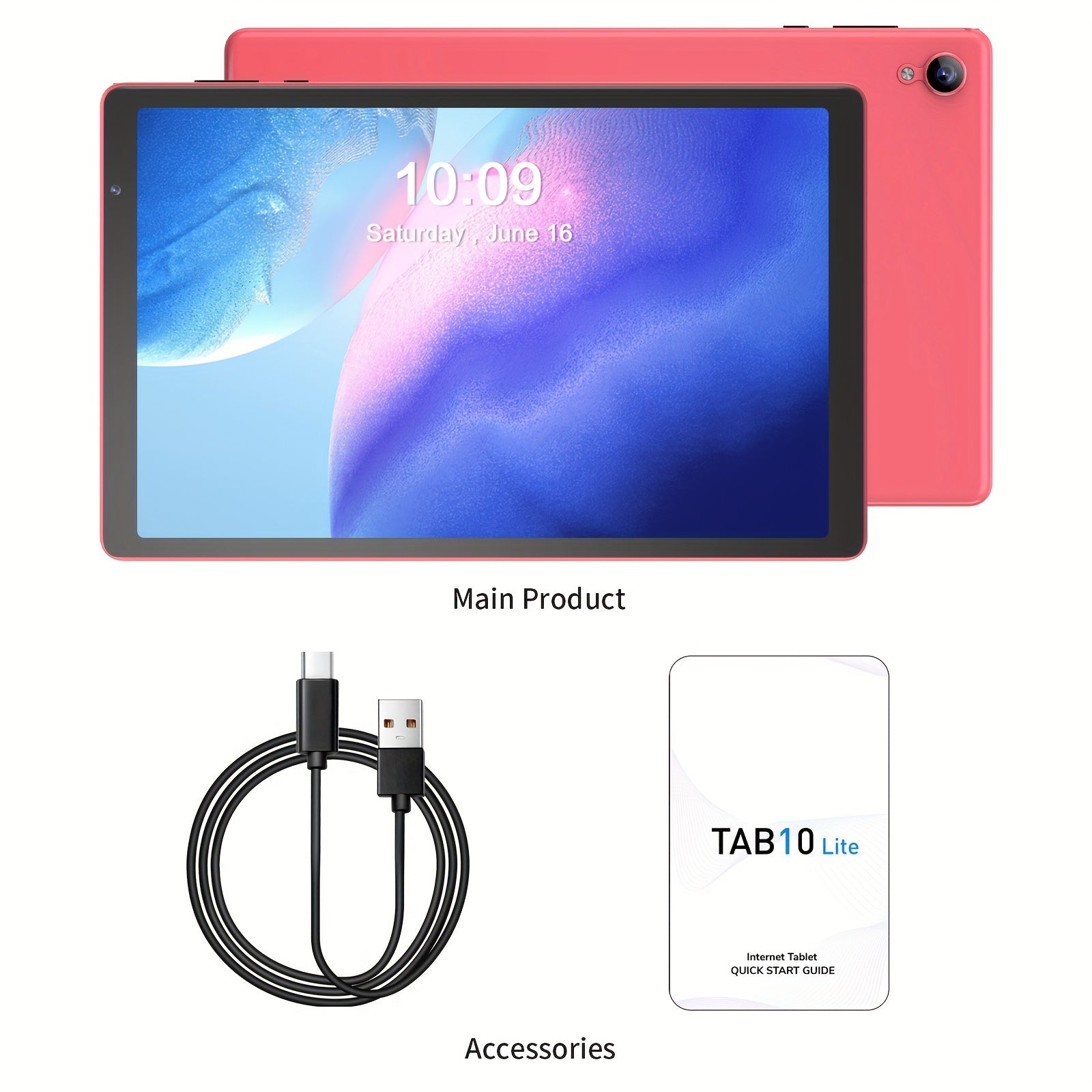 10.1-inch Android 12 tablet, 4GB (2GB+2GB expandable) memory, 32GB ROM, 6000mAh battery, supports 1TB expandable memory, quad core processor, 10.1-inch Android tablet high-definition IPS screen, dual cameras, Wi Fi, tablet PC