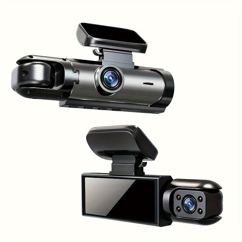 1080P Dual Camera, Dash Cam For Cars, Front And Inside, Car Camera With IR Night Vision, Loop Recording, Wide Angle Car DVR Camera With 3.16 Inch IPS Screen, Dual Lens Car Dashboard Video Cam car accessories