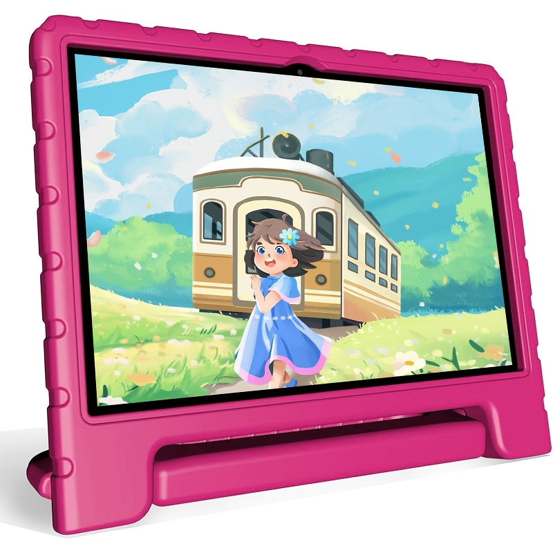 10.1Inch Kids Tablet, 8(4+4)GB+64GB, Android 14, Wifi, Dual Camera, 1280*800, 6000mAh, Parental Control, Educational, Drop Protection, Google Kids Space, Eye Protection, Best Gift, Tablet, Pad