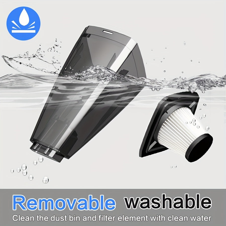 [Powerful Car Vacuum Cleaner] Powerful 5000pa Strong Suction Handheld Wireless Car Vacuum Cleaner | USB Charging, Long Working, For Cars, Homes, Offices, Pet Hair Cleaning - Car Accessories For Men Women