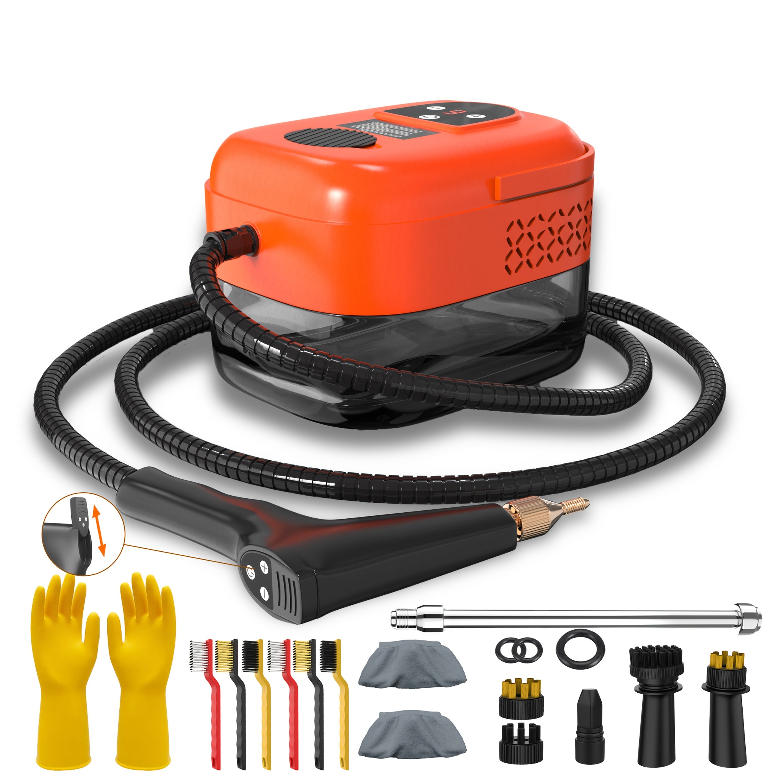 High Pressure Steam Cleaner, Household Steam Cleaner Handheld, Suitable For Kitchen Fume, Sofa, Small Air Conditioning, Washing Machine, 35pcs Accessory Set (without Steam Cleaner)
