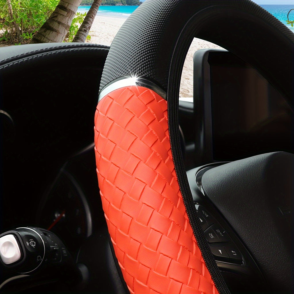 3D Woven Metal Steering Wheel Cover