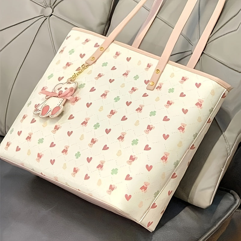 Adorable Pink Bear Laptop Bag