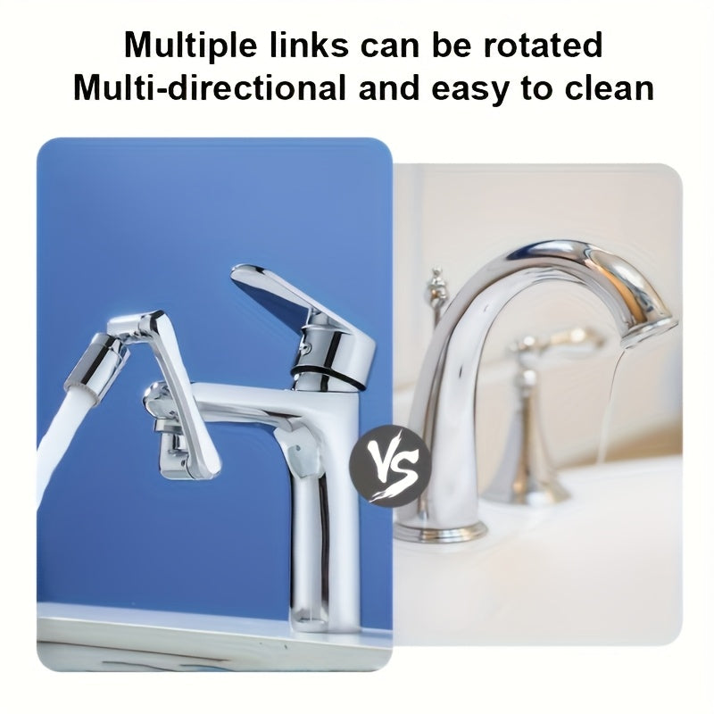 1440 ° rotating robotic arm faucet, splash proof design and multi adapter head - including installation tools, stylish and durable kitchen and bathroom faucets, bathroom sink faucets, multifunctional water flow, modern aesth