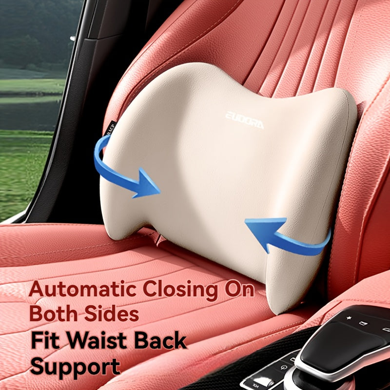 1 set of 2 ergonomic car seats 1 headrest 1 lumbar pillow support combo set is suitable for various models of seats, easy to install, ideal gift for drivers