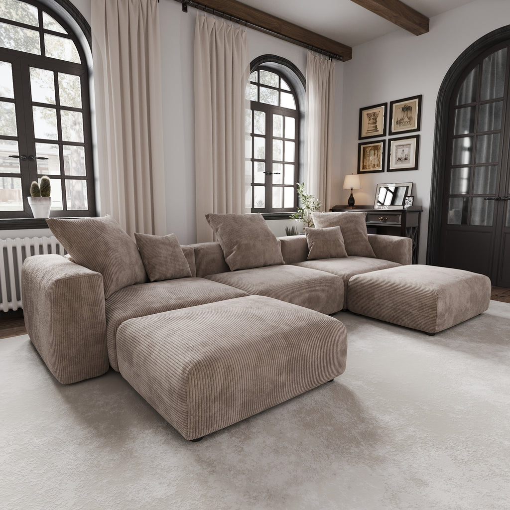 Extra Large U-Shaped Modular Sectional Sofa Couch