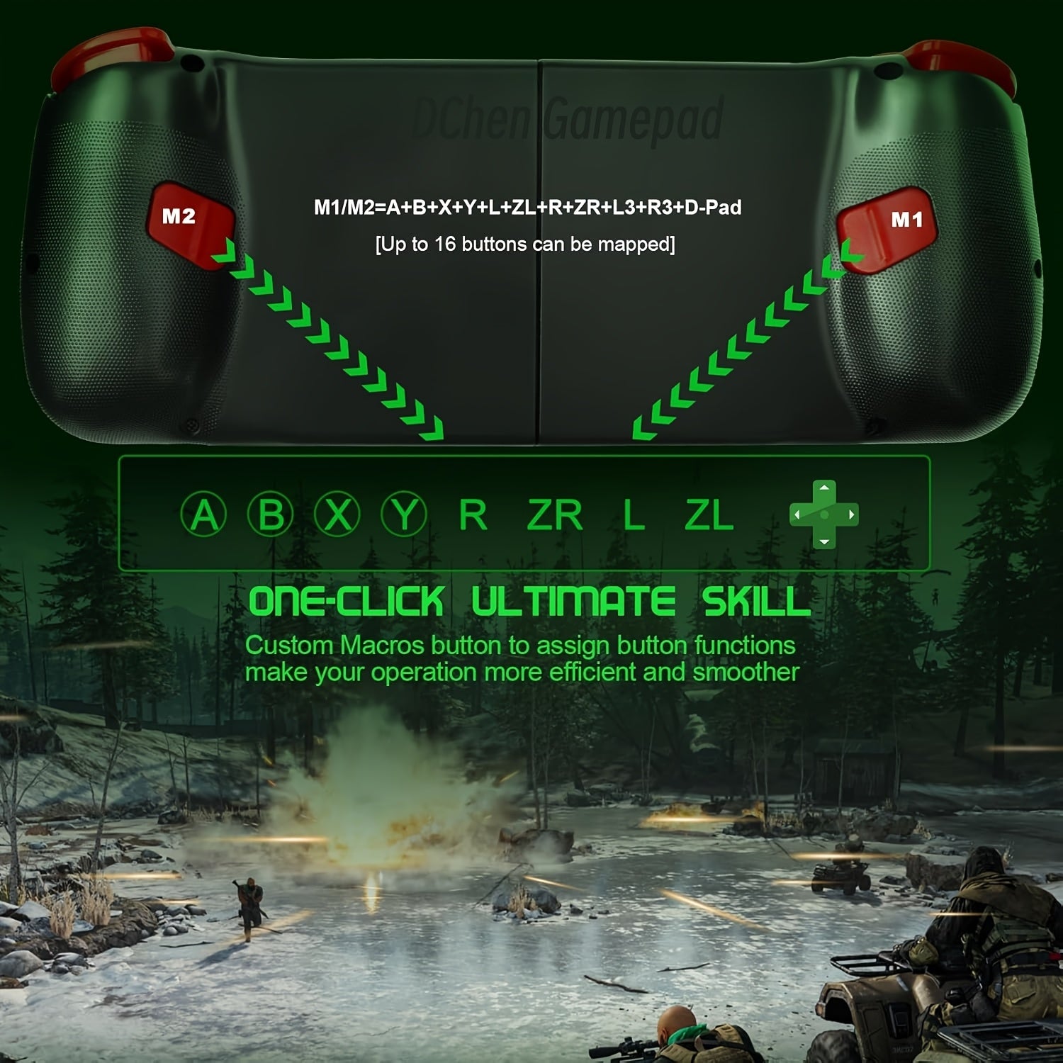 Wireless Gamepad for iPhone/Android/Steam Deck/PC/Table Mobile Phone Controller Wireless Game Controller Joystick Telescopic Gamepad COD Mobile Diablo Immortal - Directly Play, Gaming Accessory, Ergonomic Design, Compact Gami