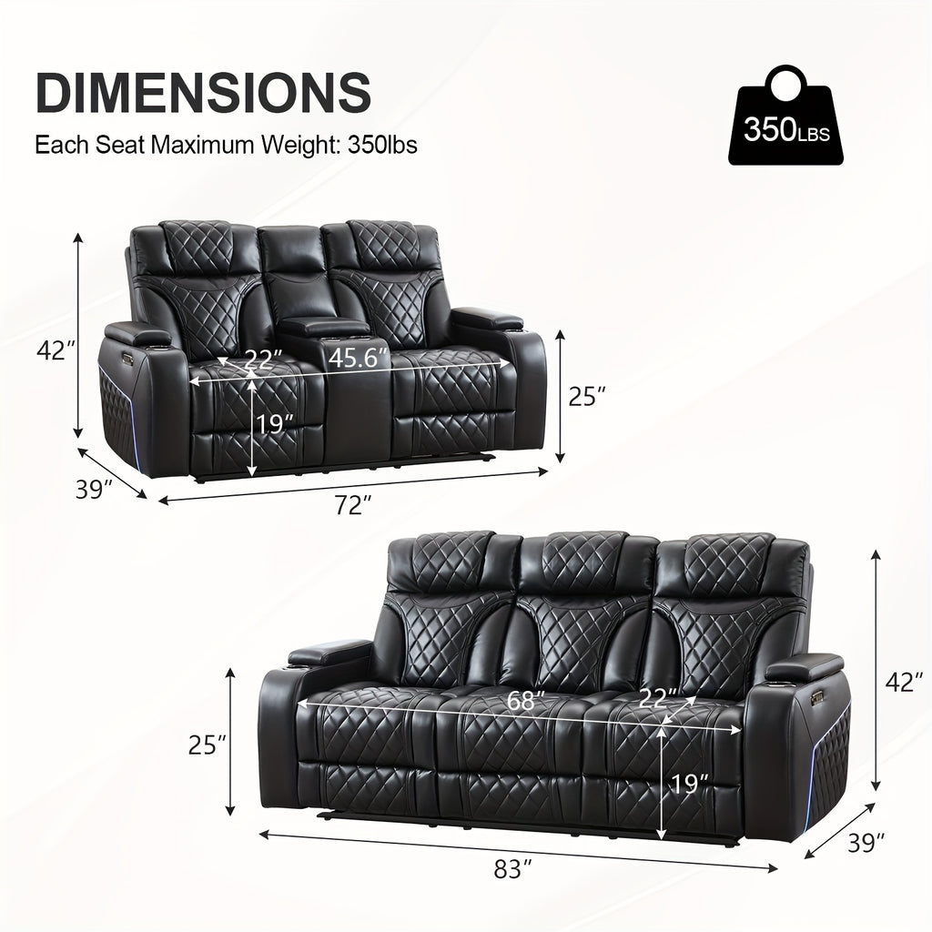 Dawson 2pcs Power Recliner Set