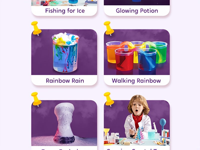 50+ Wonder Science Kit, Experiments Educational Toy For Kids: Growing Crystal Tree, Explore Chemistry Reactions & STEM Lab Activities - Ultimate Birthday Christmas Gifts For Boys And Girls Ages 6-12