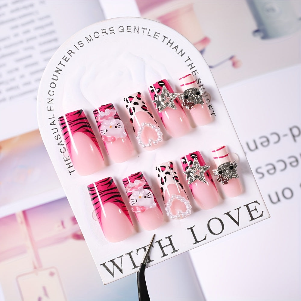 Amanda Hello kitty Press-On Nails
