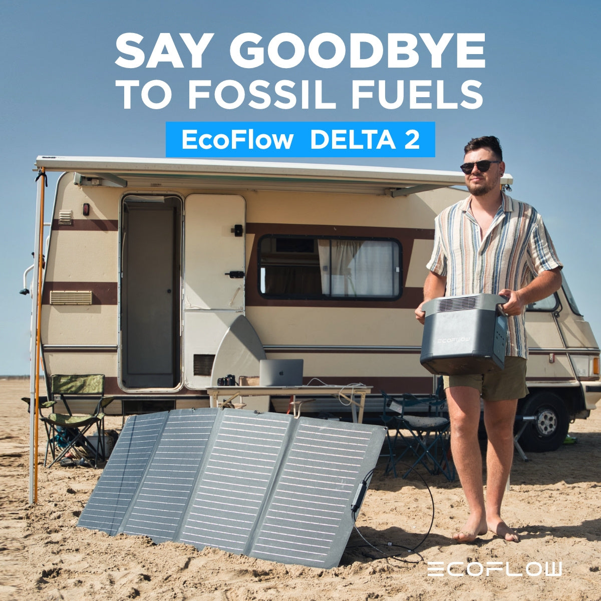 EcoFlow DELTA 2 950 Portable Power Station, 950Wh LiFePO4 Battery for 10 Years, 7 X Faster Charging, 1800W AC Output Power Station, Use as a Solar Power Bank for Home Backup Power or Outdoors Camping & RVs