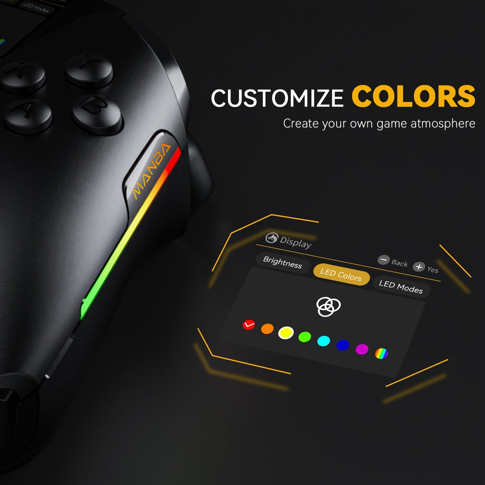 Interactive Screen Wireless Gaming Controller