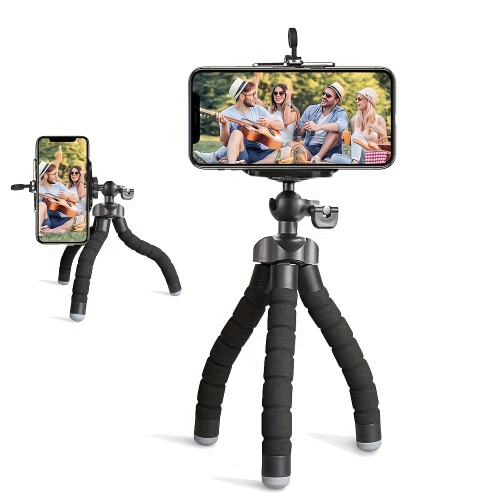 [Foldable Universal Stand] Octopus Phone Holder, Camera Stand - Durable and Sturdy, Foldable, Multiple Folding Without Damage, Suitable for iPhone and Other Mobile Phones and Camera Models, Tripod Stand, Desktop Stand, Univer