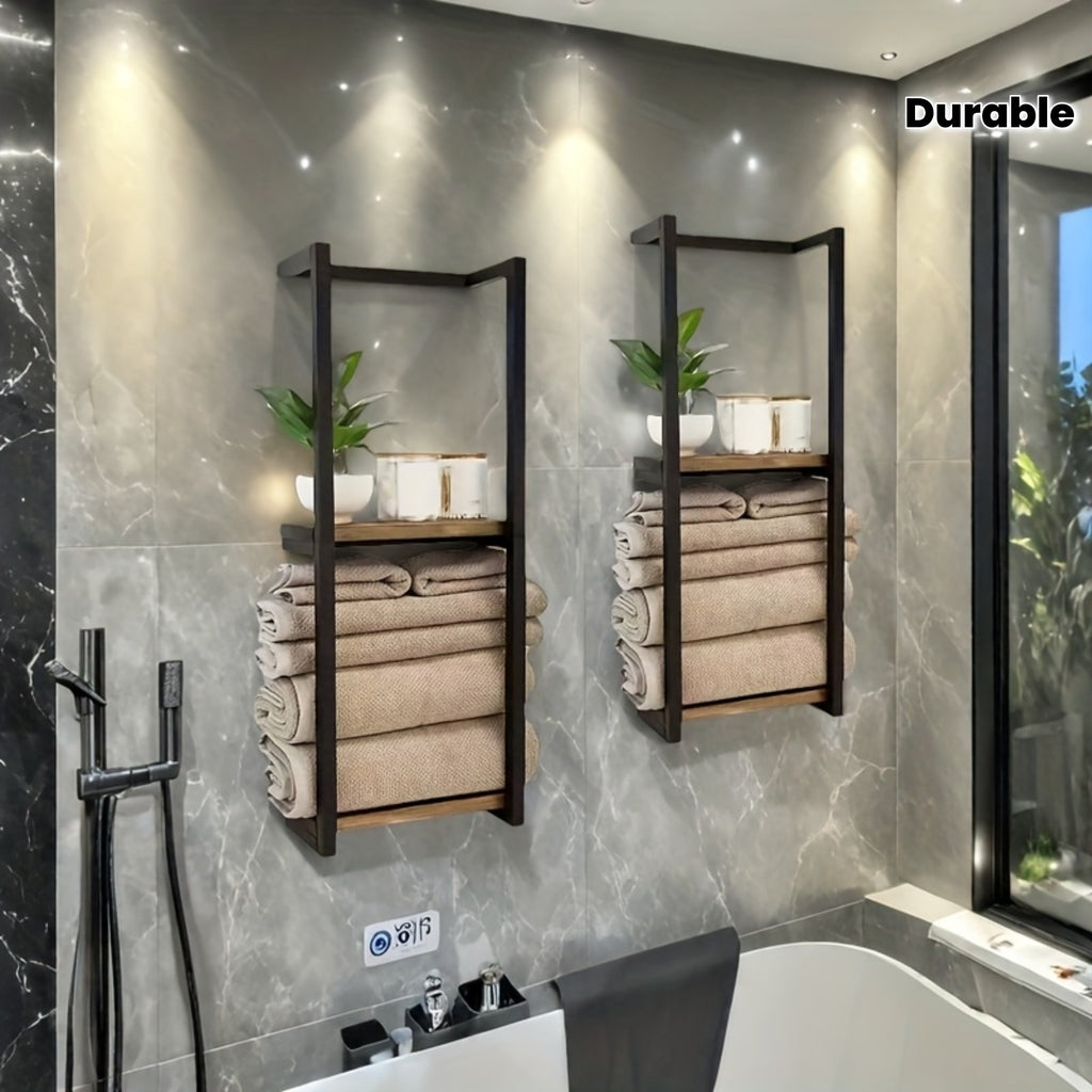 2-Layer Iron Towel Rack