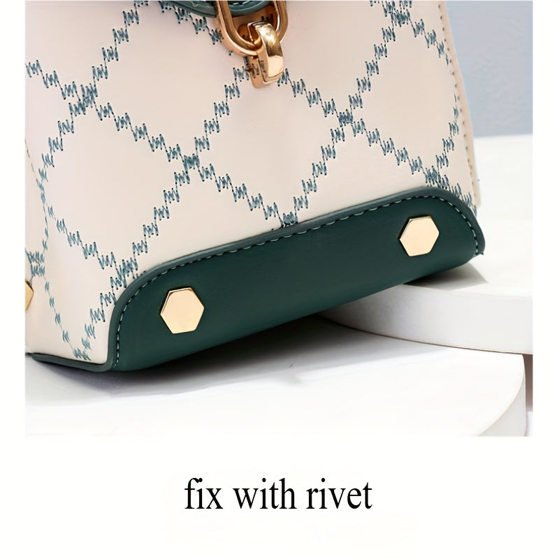 Small Bag For Women, Multi-layer Practical And Versatile, Fashionable And Lightweight Single-shoulder Crossbody Bag, Convertible Handbag With Adjustable Strap & Top Handle, Zipper Closure, Keychain Charm, Chic Style, Fashion