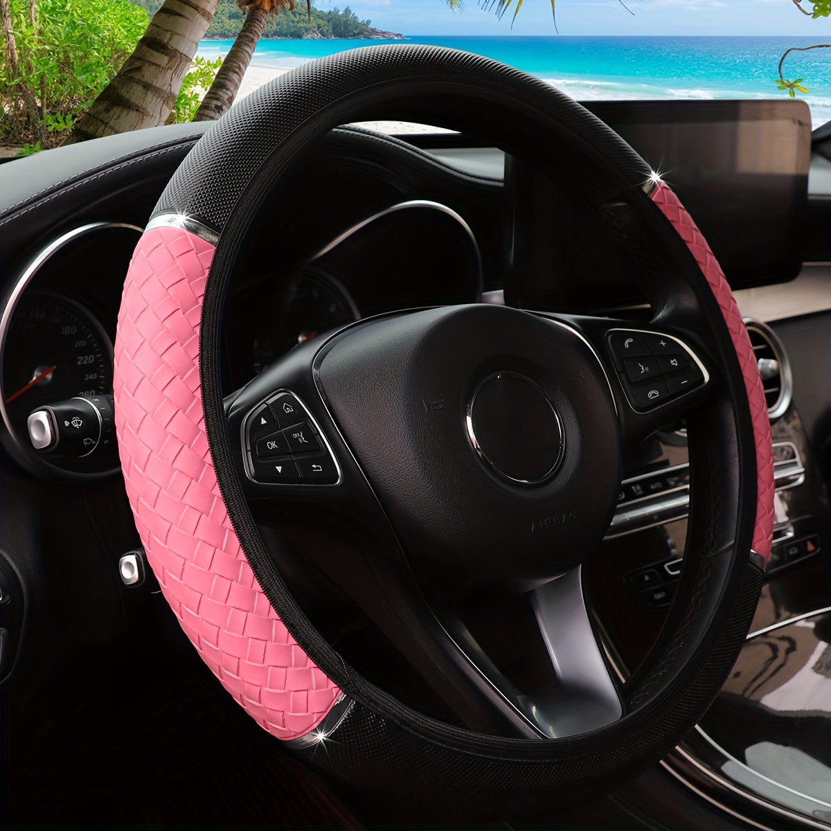 3D Woven Metal Steering Wheel Cover
