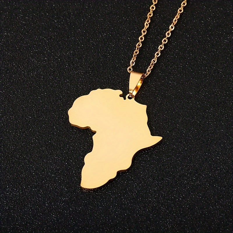 African Map Necklace