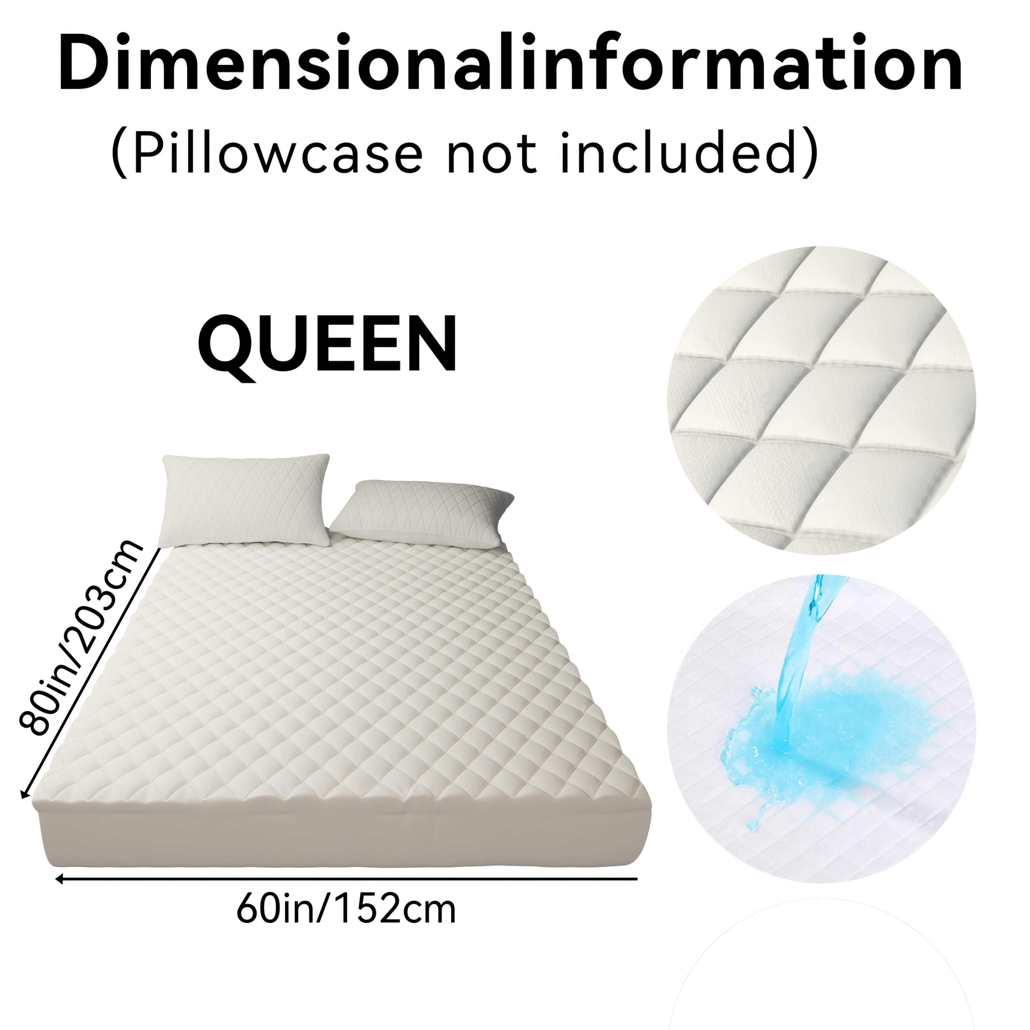 1pc Mattress Protector, Cool And Comfortable, Layered Fitted Sheet, Solid Color Bedding Design, Can Be Used As A Separate Bedspread, Deep Pocket, Ideal For Bedroom, Guest Room And Hotel Mattress Protection