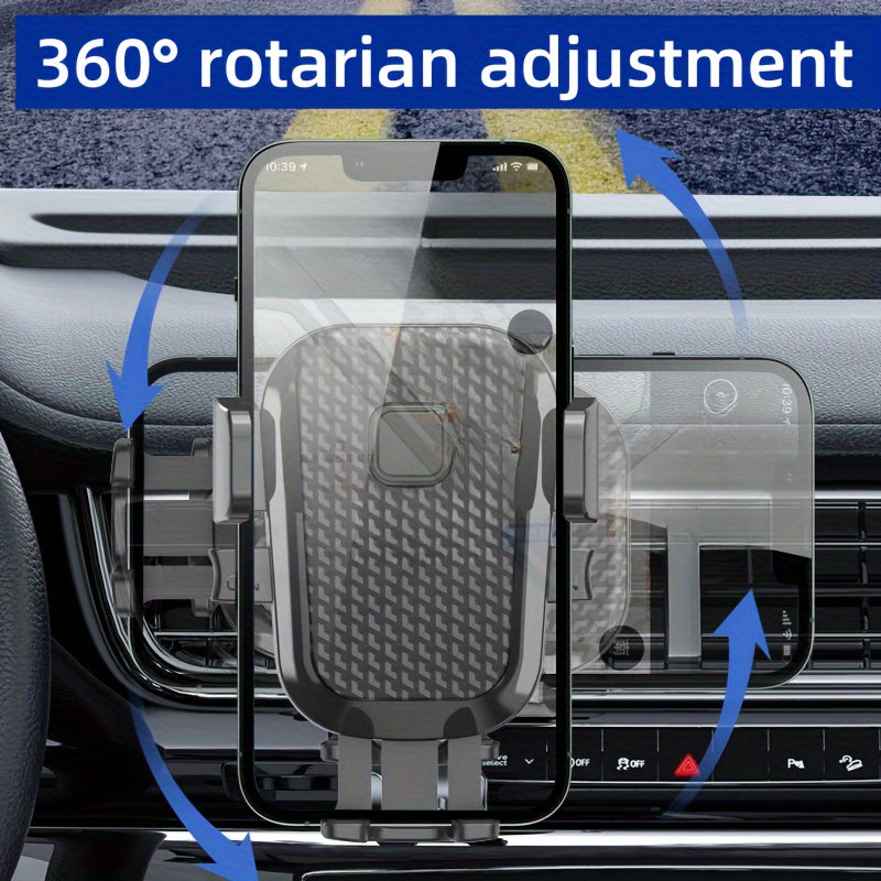 [360° Rotating Phone Holder] 360 Degree Rotating Phone Car Holder | Air Conditioner Air Outlet Ventilation Card Link Hook | Universal Mobile Phone Fixed Stand
