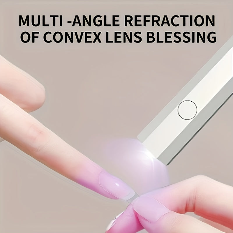 [Wireless Gel Nail Lamp] CIICII Wireless & Fast DIY Mini Handheld Digital Display Gel Nail Polish Curing Lamp | Portable, Compact, Easy to Belt, Use for Home Nail Salons & Travel, High-Quality Gifts