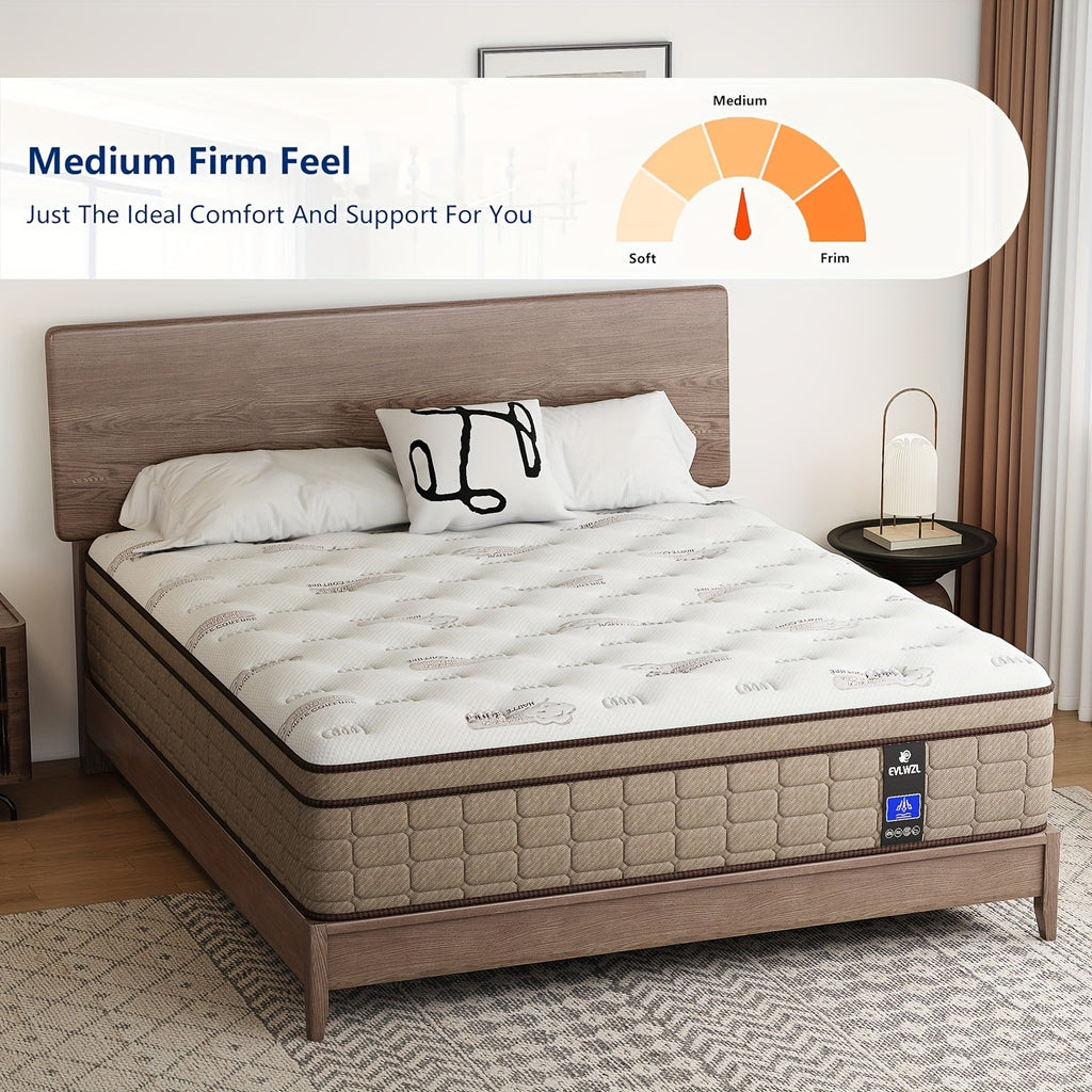 Solana 10/12 Inch Hybrid Mattress in a Box with Memory Foam