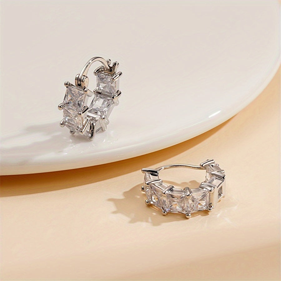 2pcs Golden Stone Earrings