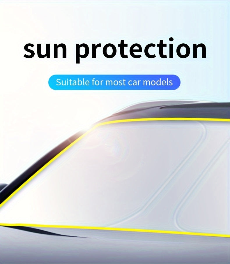 2024 New Front Window Sunblock Curtain - Car Sunshade Interior Windshield Heat Shield Sunshade Panel