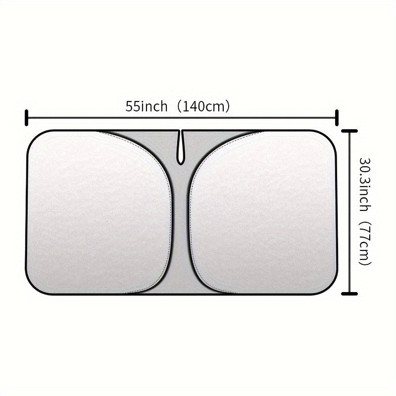 2024 New Front Window Sunblock Curtain - Car Sunshade Interior Windshield Heat Shield Sunshade Panel