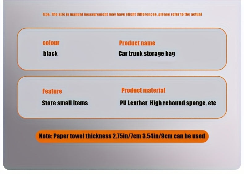 [2025 New PU Leather Car Bag] Universal Fit PU Leather Car Seat Back Organizer Bag | Multi-Layer Storage for Bottles, Tablets, Laptops & Accessories, Black, 2025 New | Stylish Car Organizer