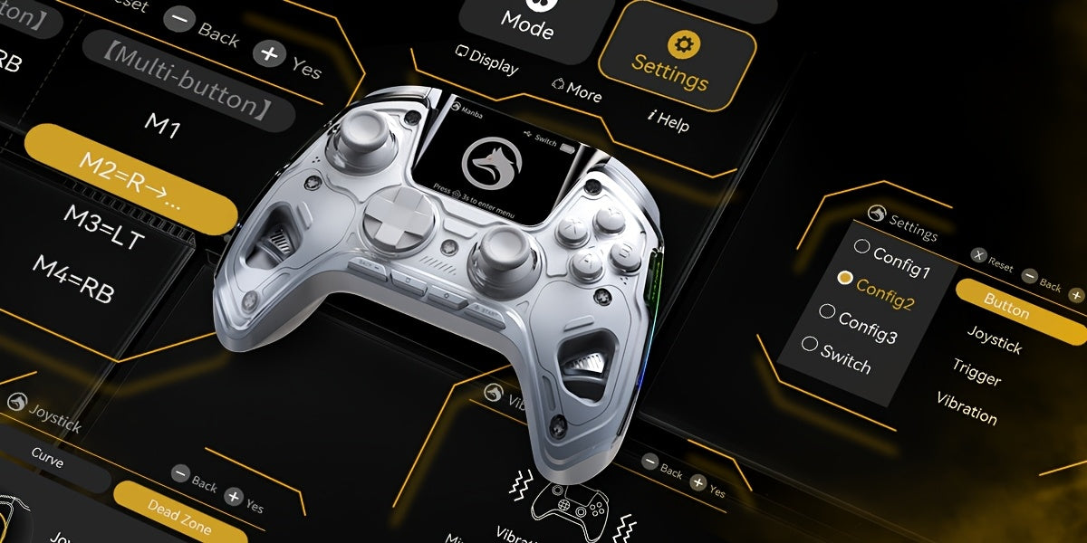 Interactive Screen Wireless Gaming Controller