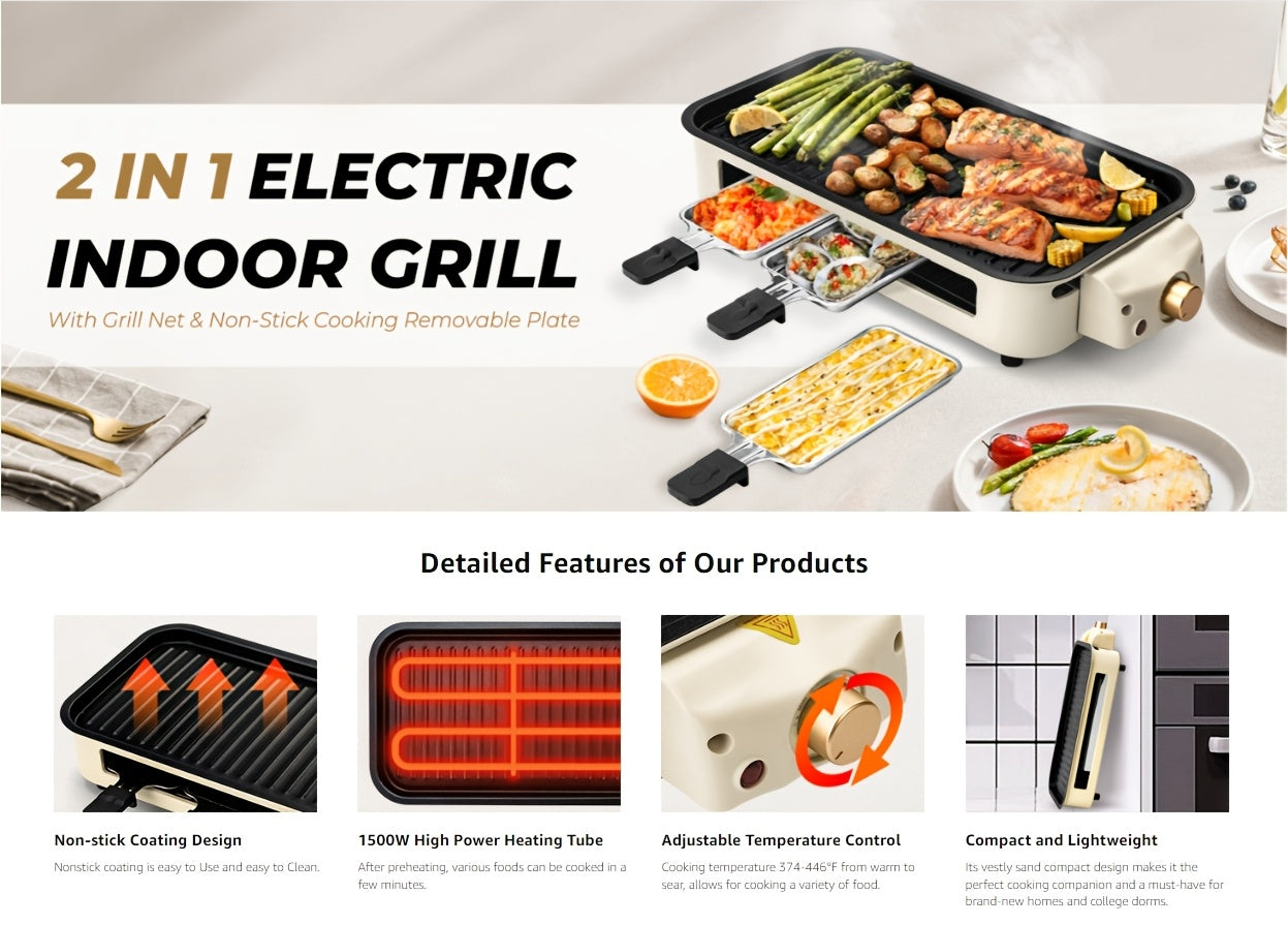 Smokeless Indoor Electric Grill