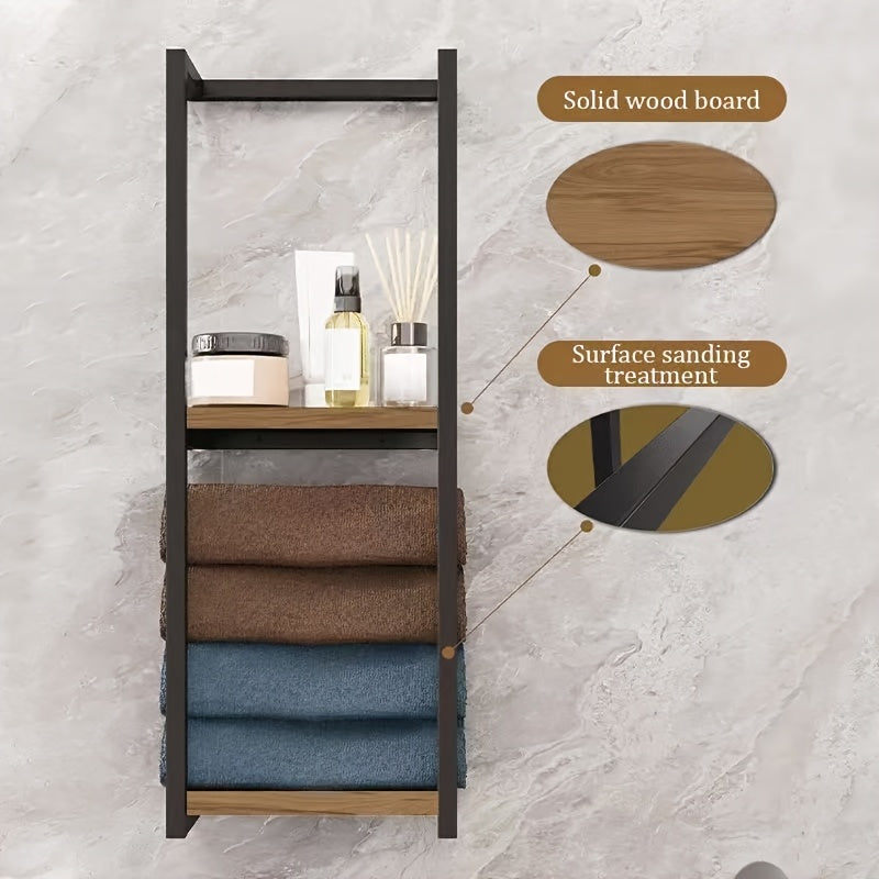 2-Layer Iron Towel Rack