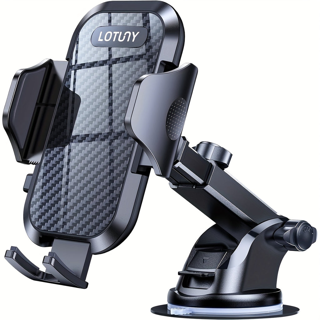 LOTUNY Car Phone Holder, Universal Hands-Free Phone Holders for Your Car, 3-in-1 Phone Mount for CarAir Vent Compatible with for iphone for samsung Google and All 4" to 7, 2" Phones