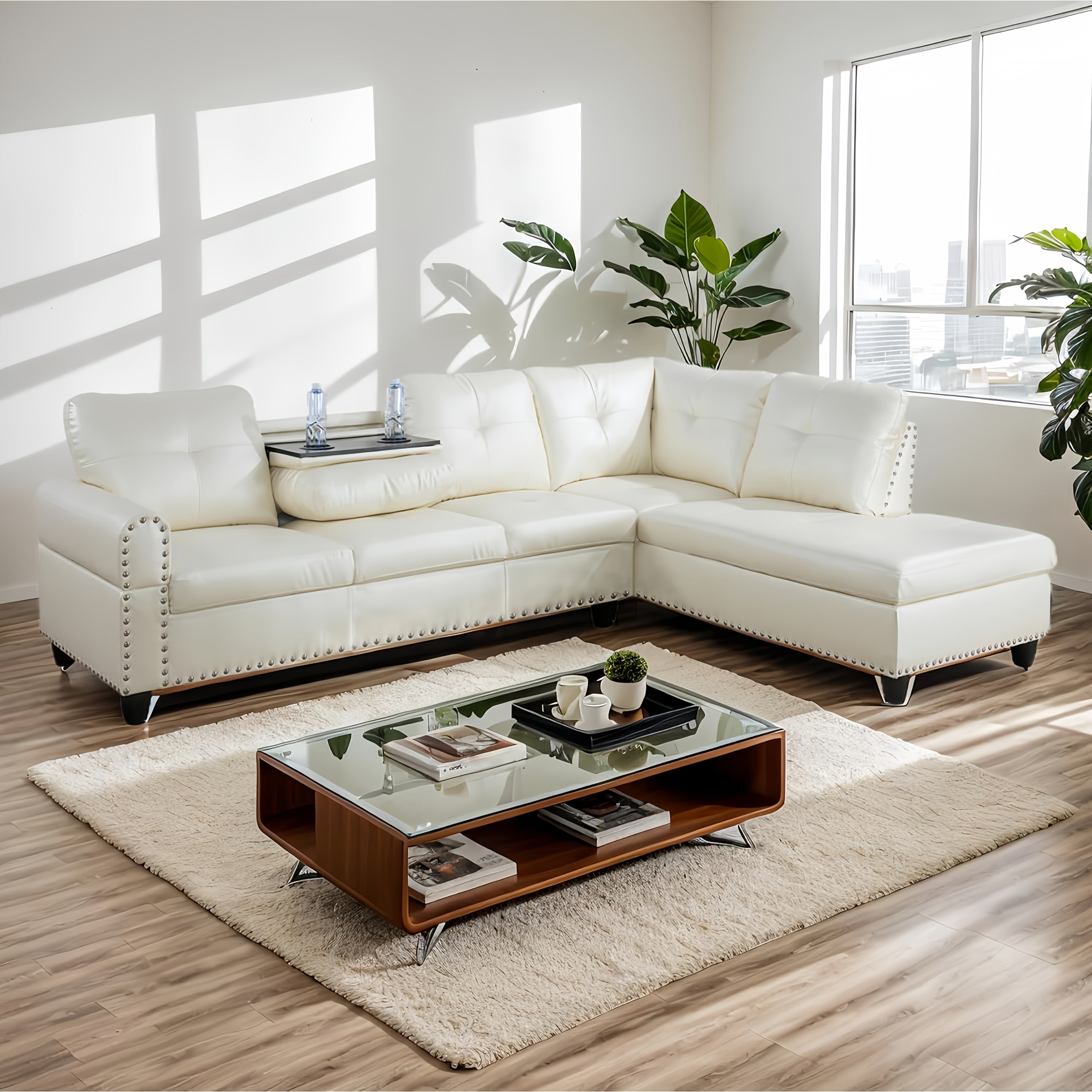 Leonard Luxury L-Shaped Sectional Set