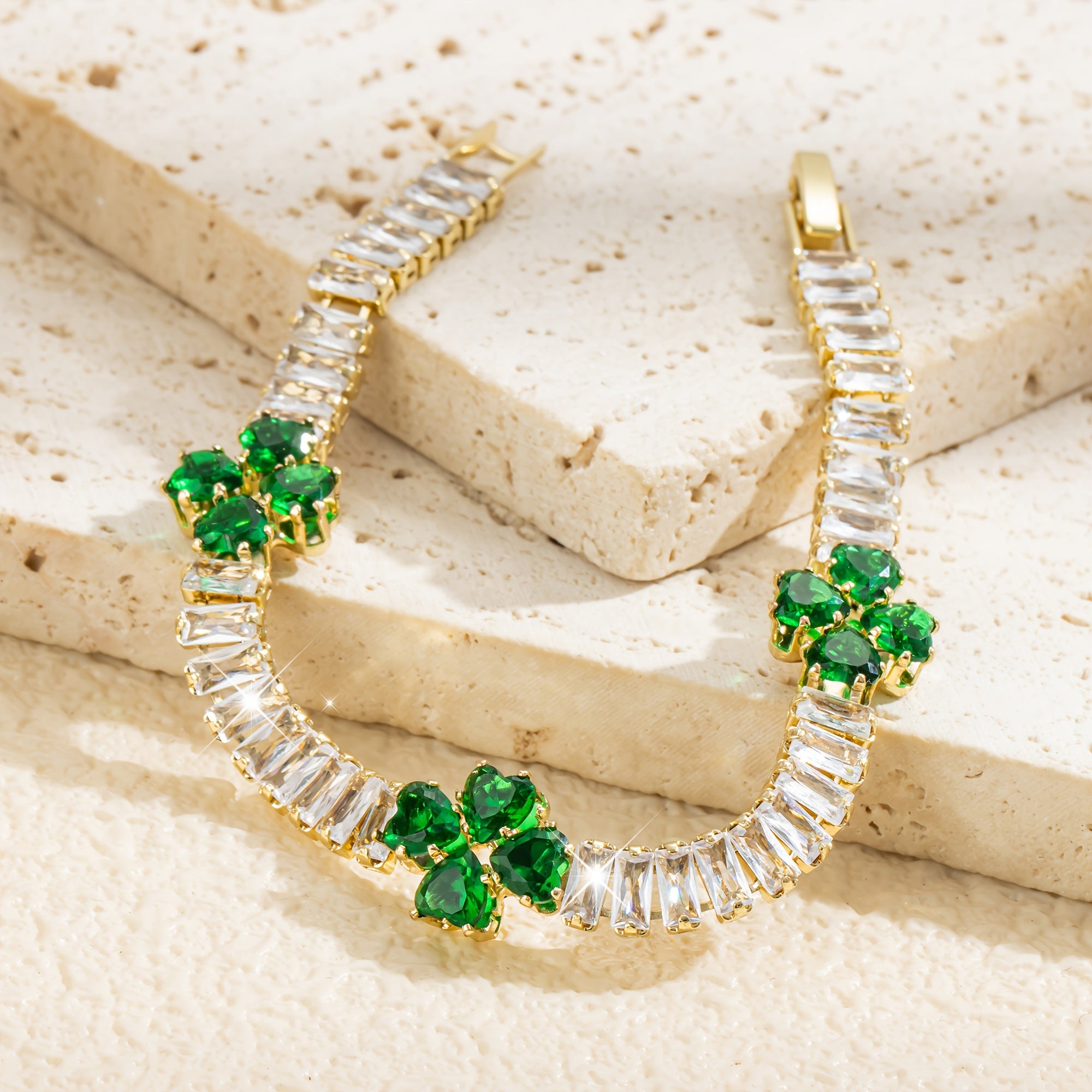 Heart Shape Tennis Bracelet