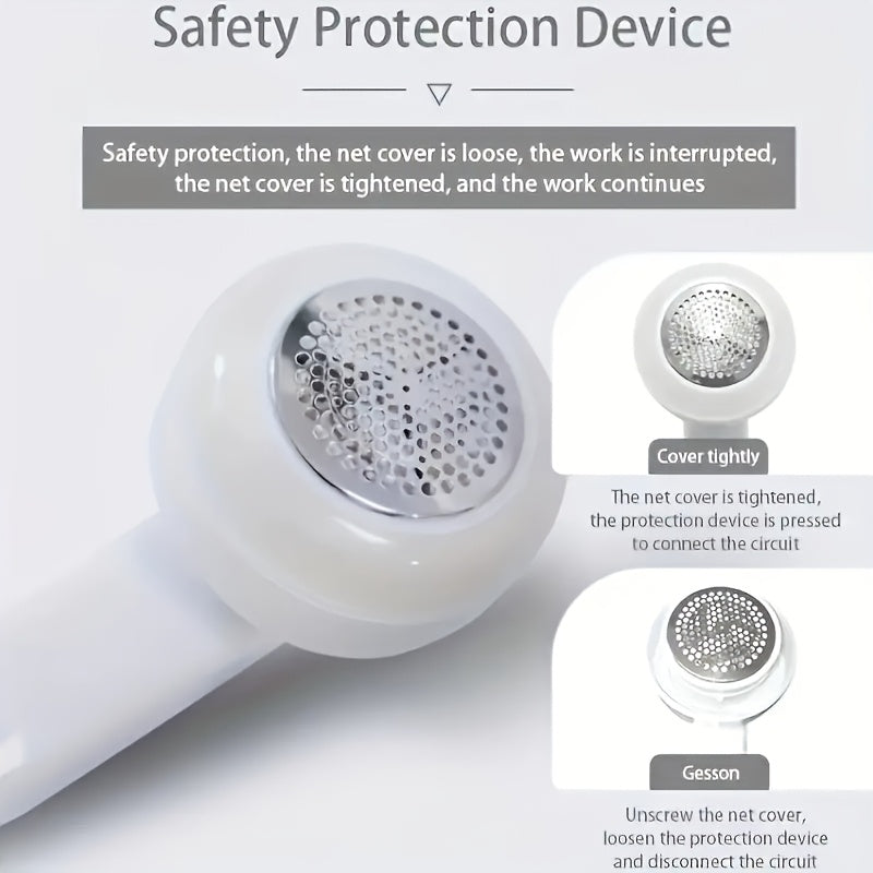 Lint Remover, Fabric Shaver and Lint Brush for Clothes Cleaning - Household Tool to Remove Pilling from Sweaters, Sofas, Furniture & Textiles, Textile Maintenance, Sweater Care, Handheld Device, Portable Cleaner, Durable Cons